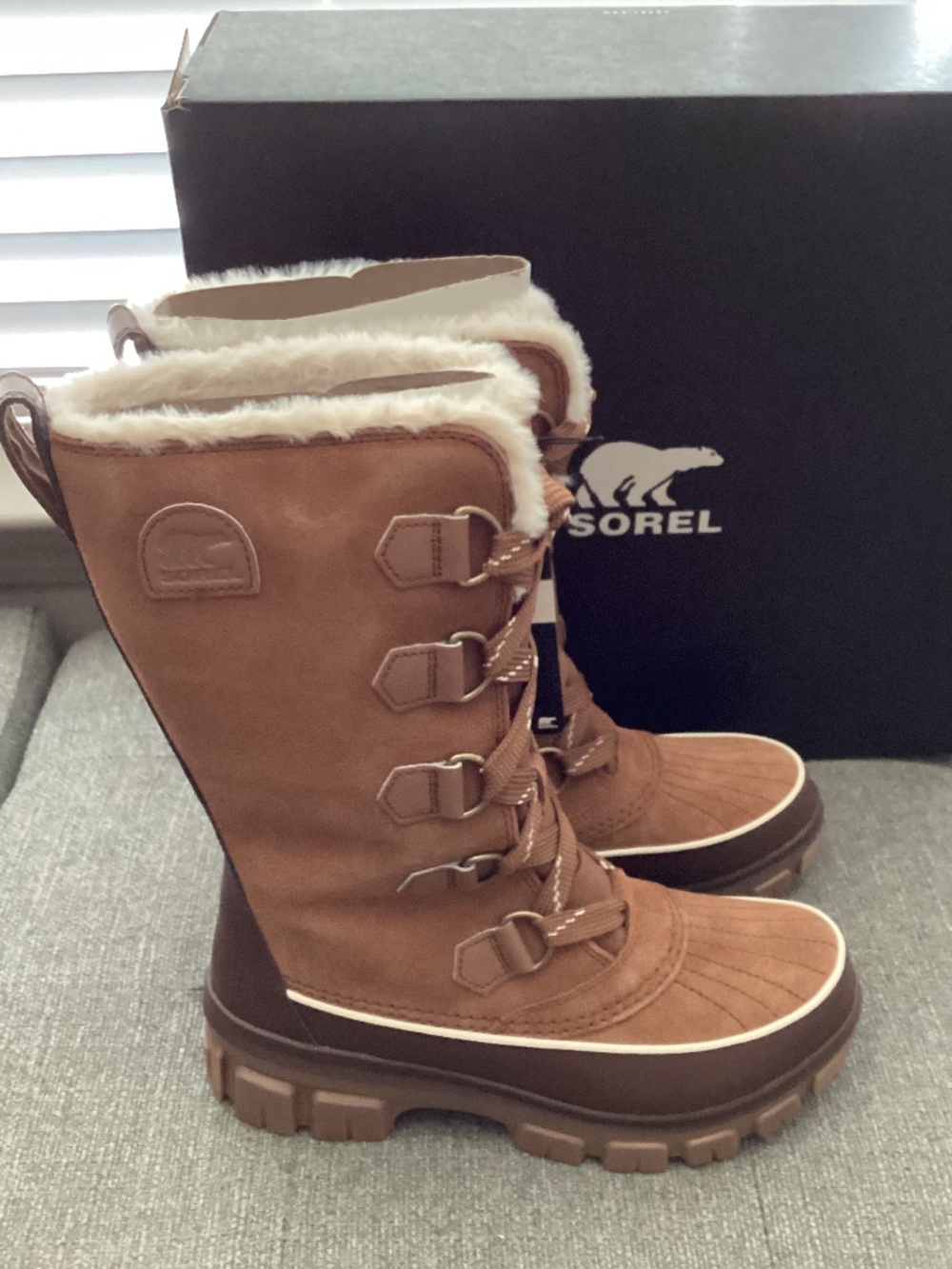 Sorel Women's Tivoli V Tall Waterproof Lace Up Boots, size 8